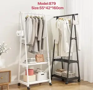 A Shape Rolling Clothes Rack