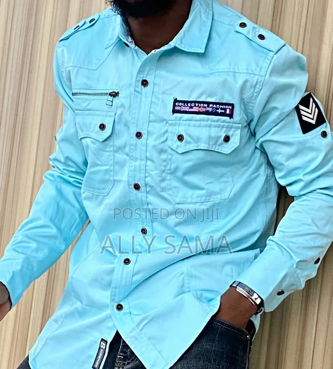Men's Shirts Double Pocket Good Design Good Quality