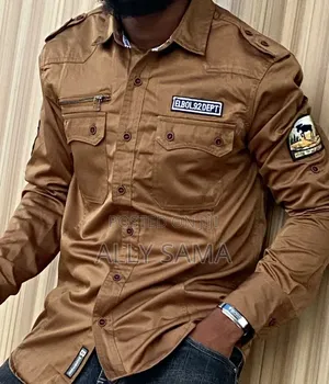 Men's Shirts Double Pocket Good Design Good Quality