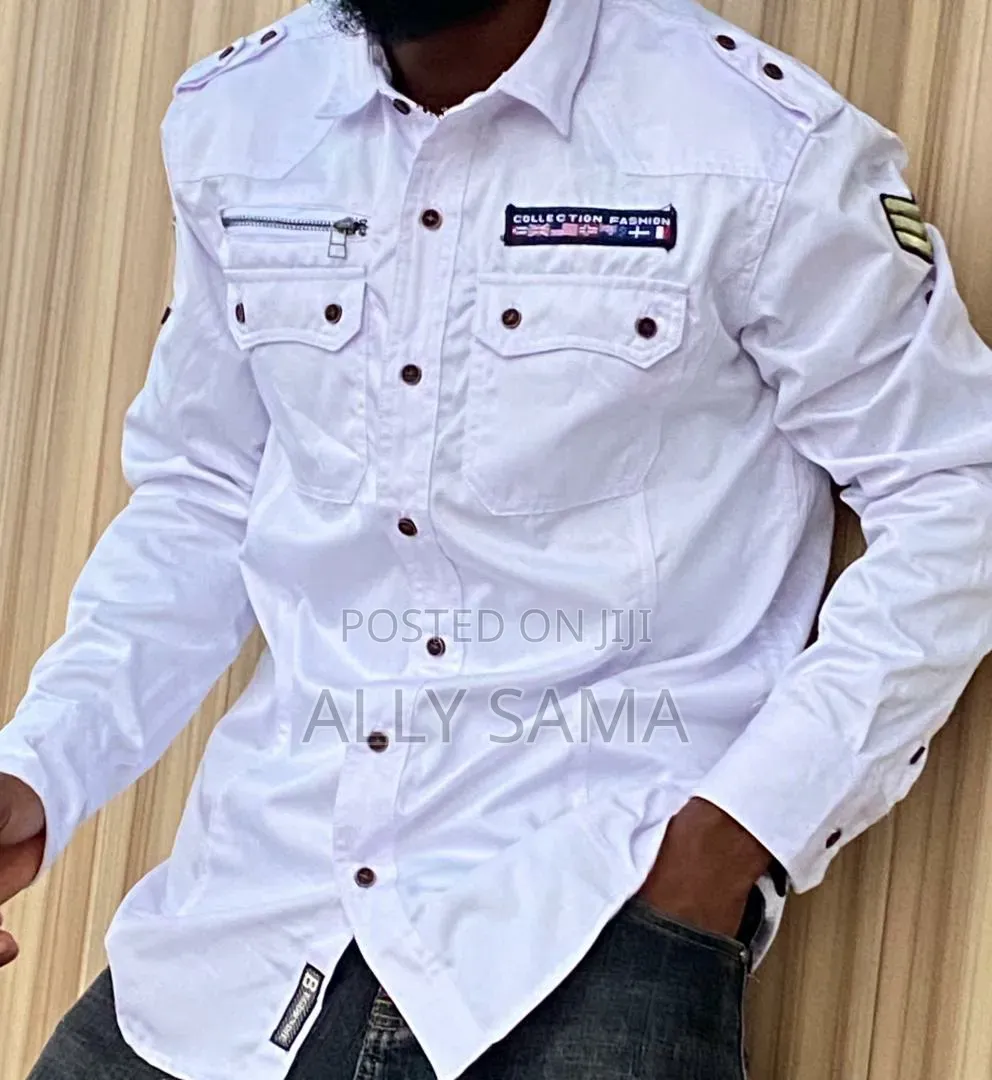 Men's Shirts Double Pocket Good Design Good Quality