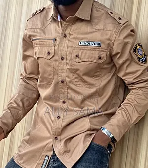 Men's Shirts Double Pocket Good Design Good Quality
