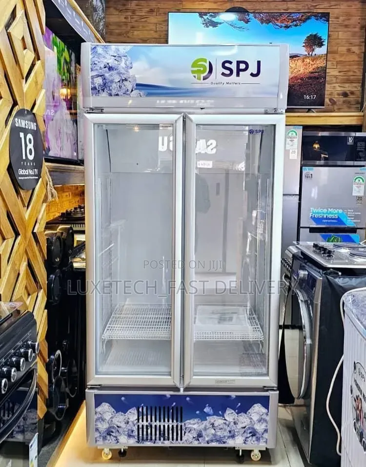 SPJ Commercial Double-Door Showcase Chiller 409 Liters