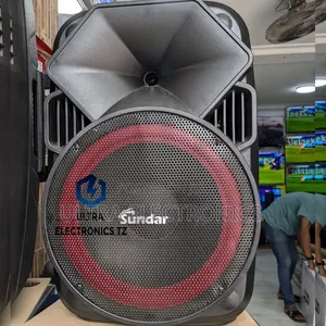 Sundar Portable Rechargeable Durable Speaker//Wireless Mic //10 Inches