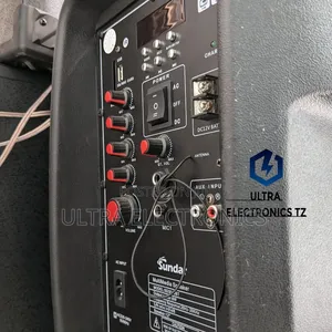 Sundar Portable Rechargeable Durable Speaker //Wireless Mic//12 Inches