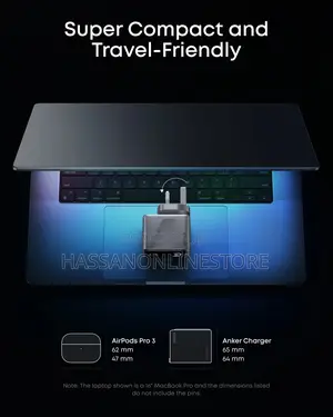 Anker Prime Charger (160w, 3 Ports, Smart Display) + Free Cable