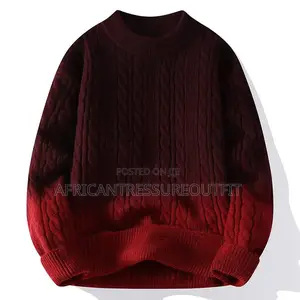 Casual Crew Neck Gradient Knit Sweater Available