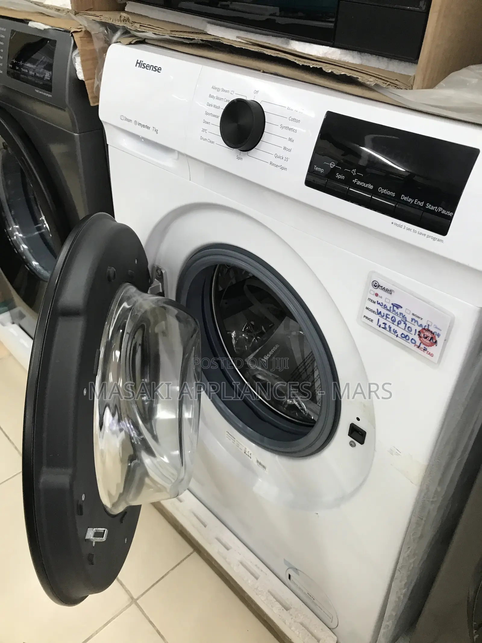 Hisense 7kg Front Load Wash Washing Machine (Model No: Wfqp7012vmt)
