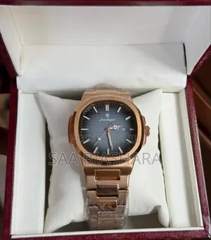 Poedagar 613 Luxury Watch Rosegold and Blue