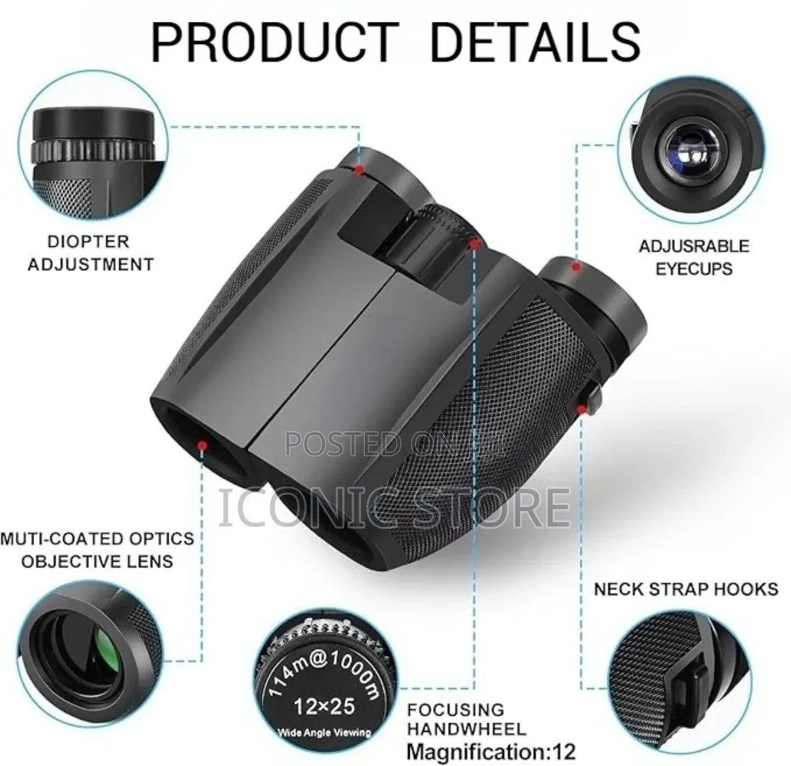 Compact Binoculars 12x25-