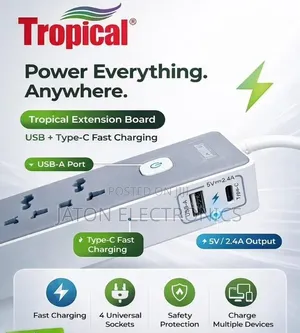 Tropical Extension Njia 4 Ina Usb Na Type C Pu-1s4c: 3m