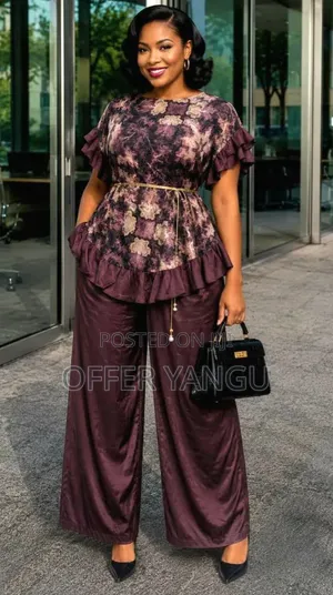 Adire Crepe Two-Piece Set