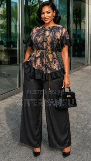 Adire Crepe Two-Piece Set