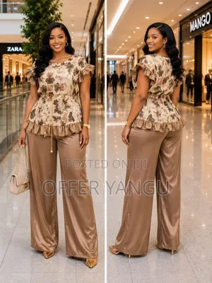 Adire Crepe Two-Piece Set