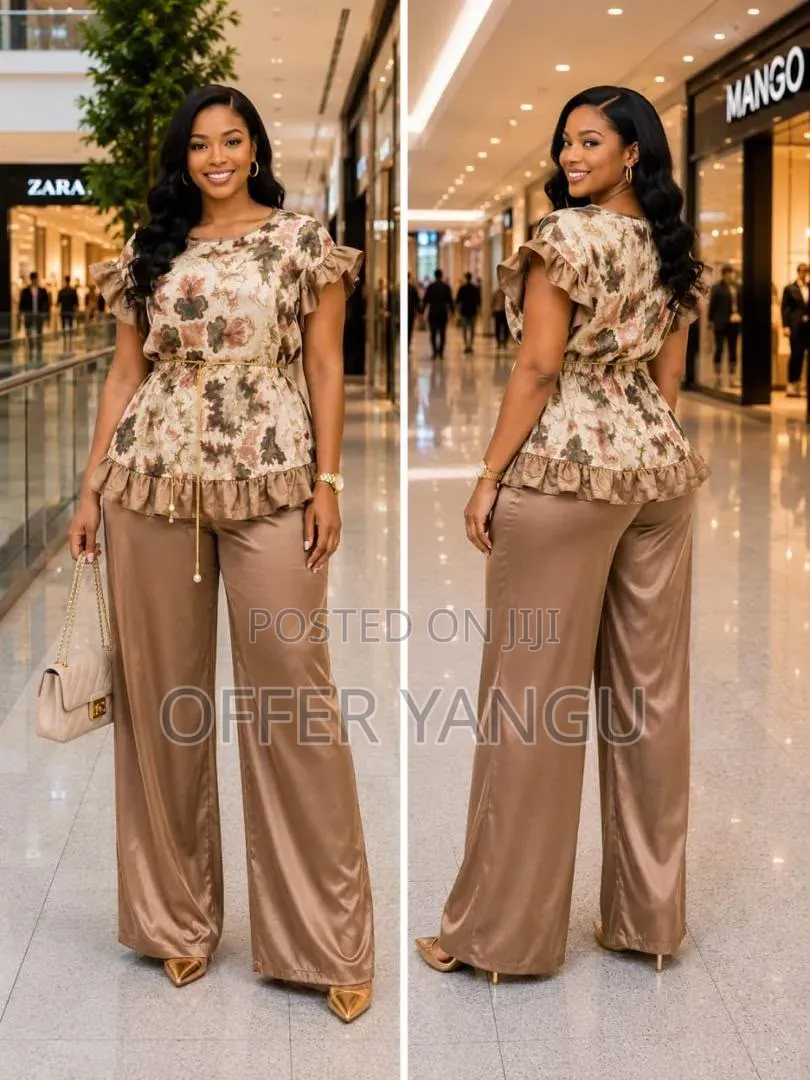 Adire Crepe Two-Piece Set
