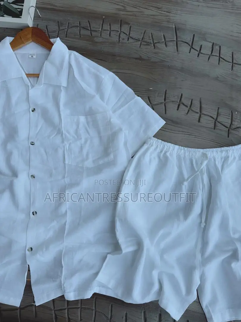 Linen Short Sleeve Sets Collection Available