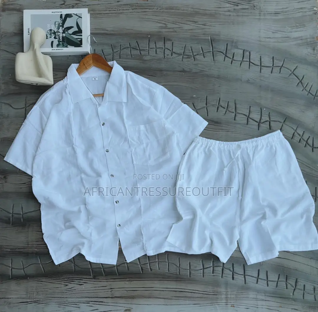 Linen Short Sleeve Sets Collection Available