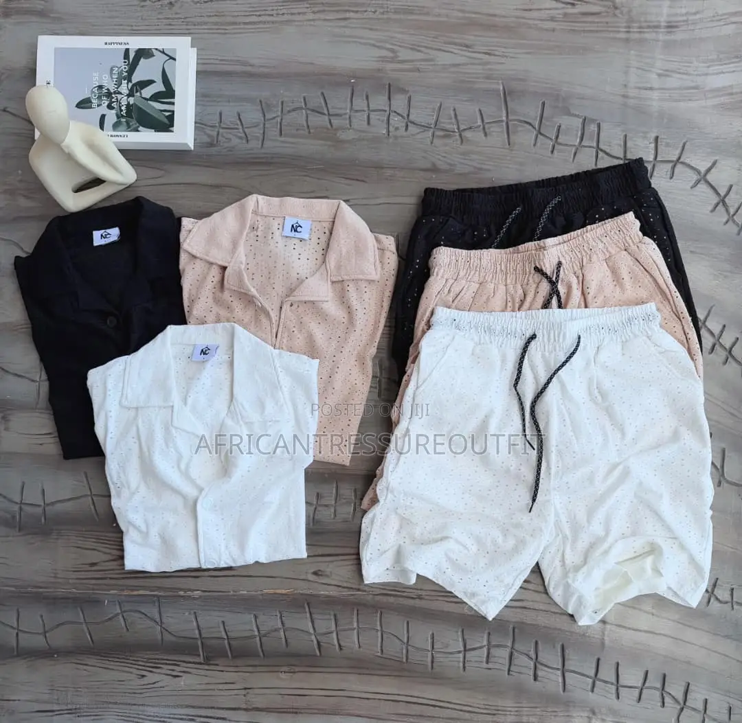 Linen Short Sleeve Sets Collection Available