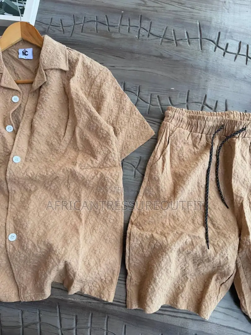 Linen Short Sleeve Sets Collection Available