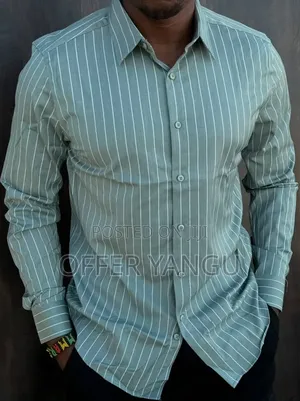 Striped Long-Sleeve Casual Shirt