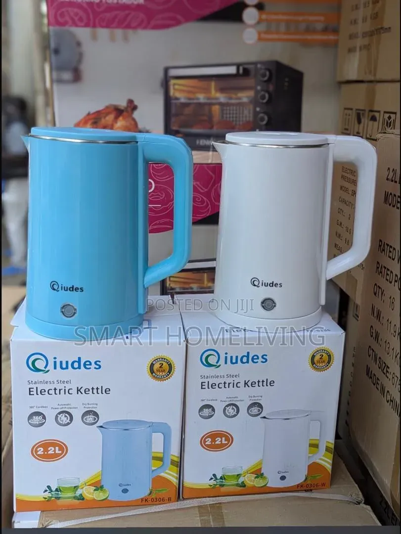Qiudes Stainless Steel Electric Kettle (Model: Fk-0306)