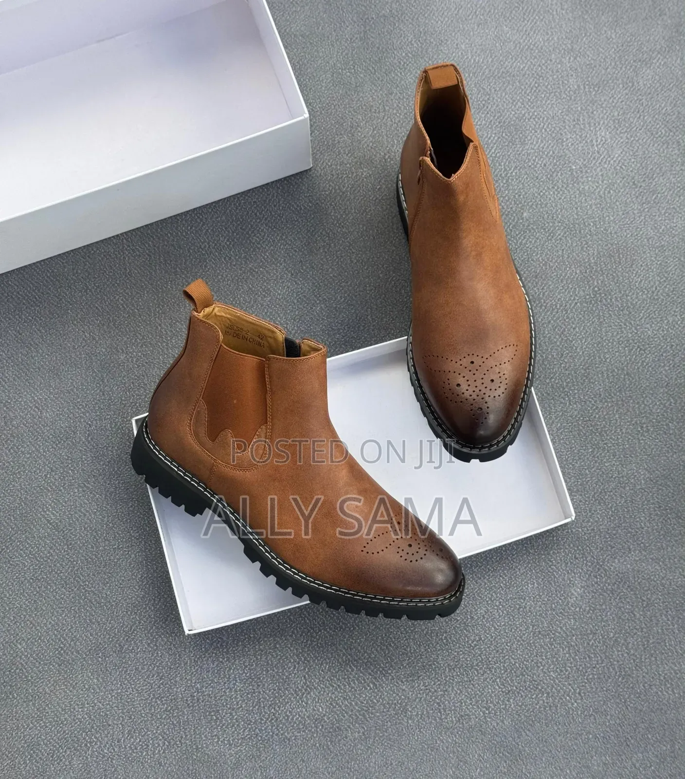 Men's Boots Travolta Material Leather