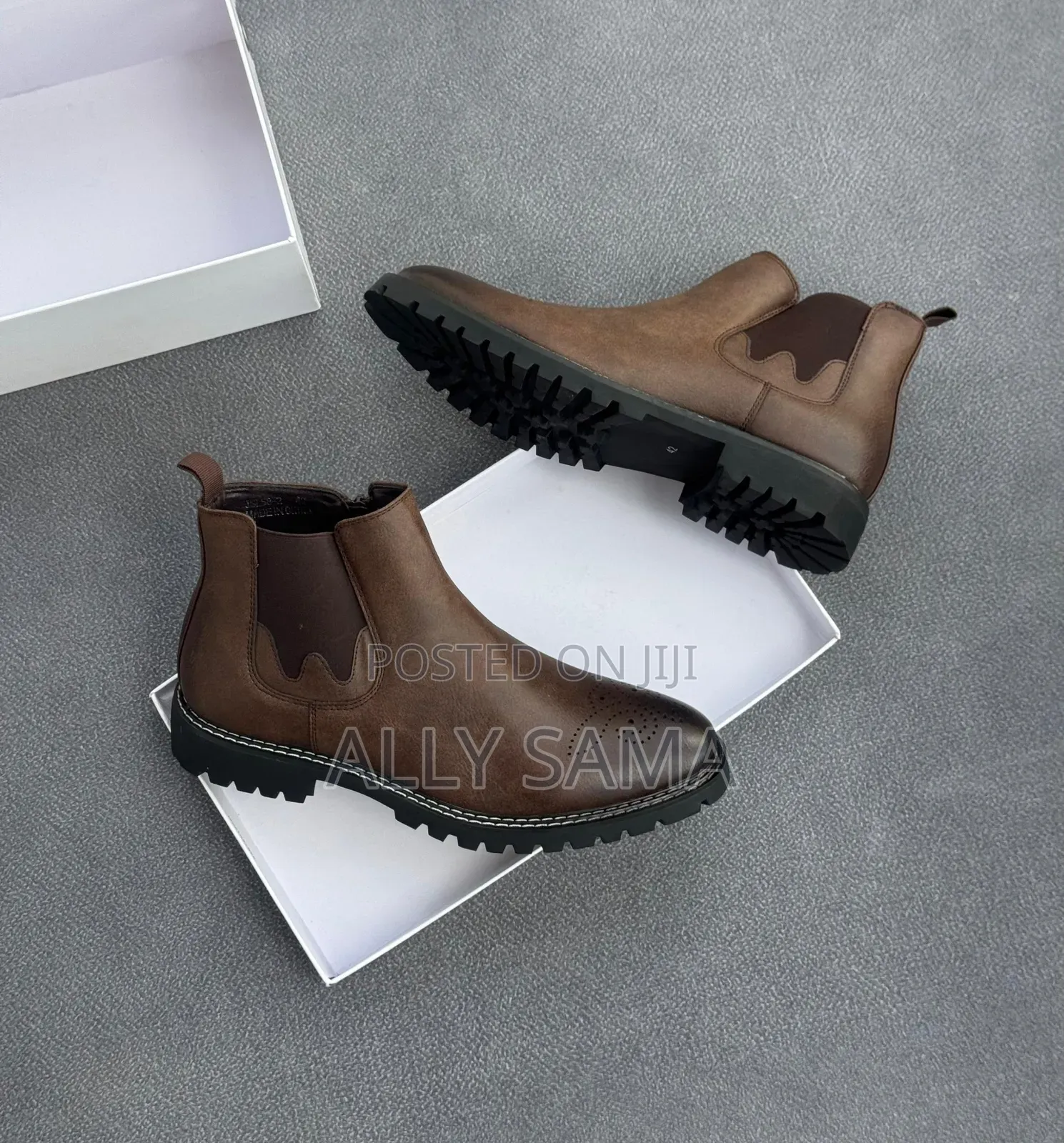 Men's Boots Travolta Material Leather