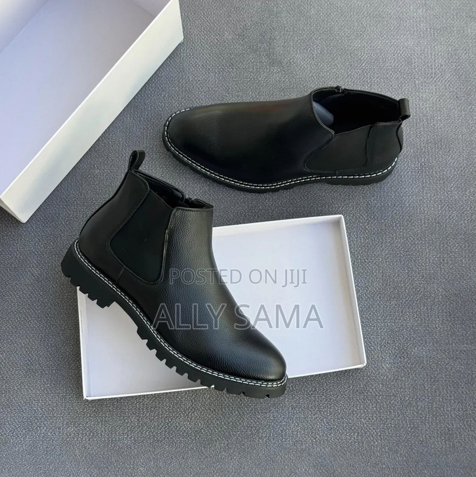 Men's Boots Travolta Material Leather