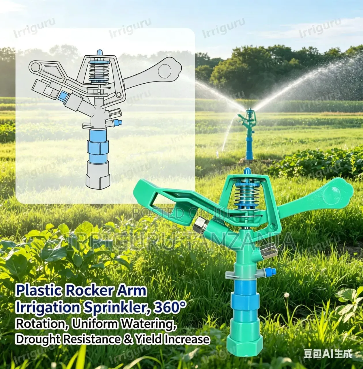 Green Sprinkler for Irrigation