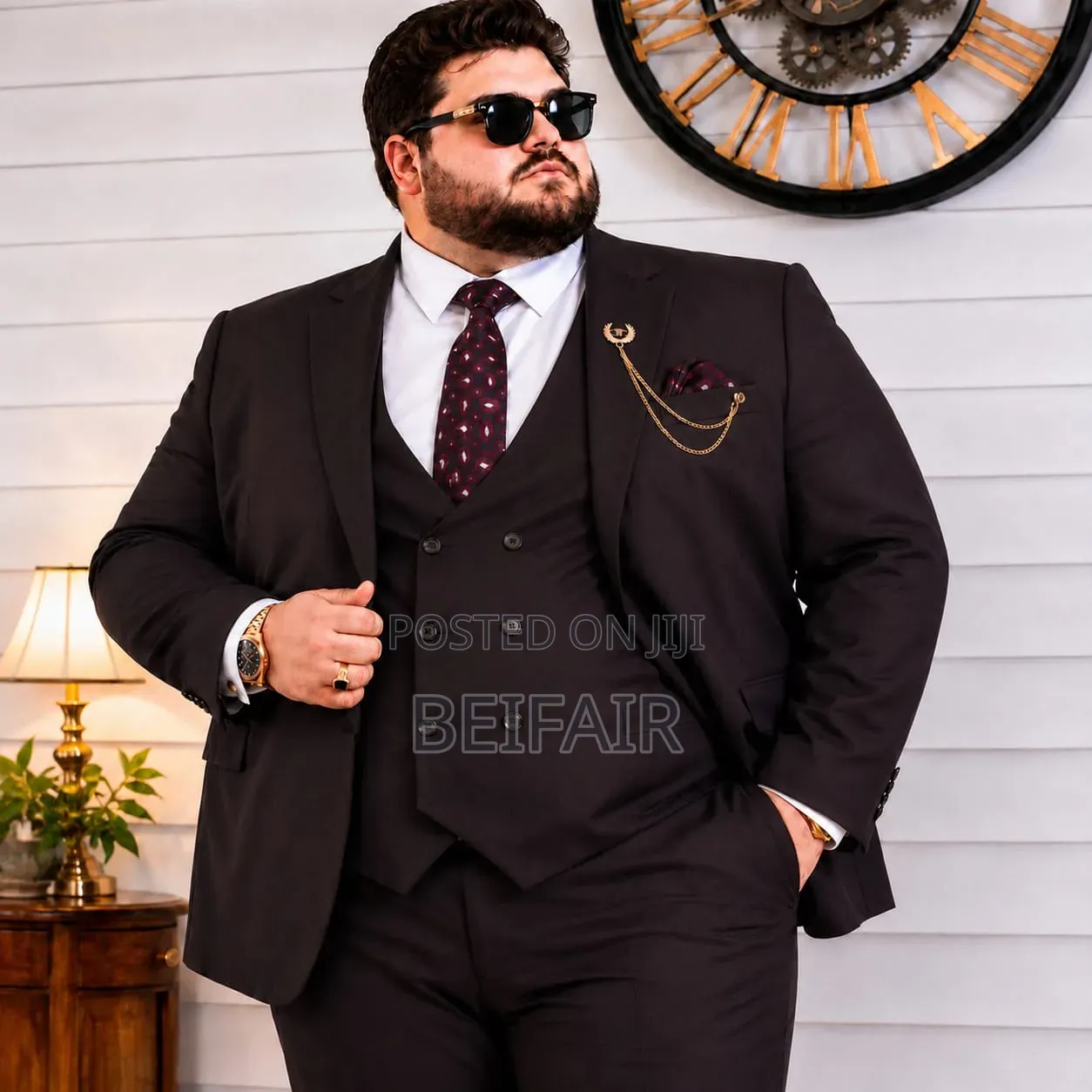 Big Size Plain Suits Available