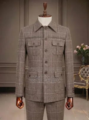 Checked Kaunda Suits