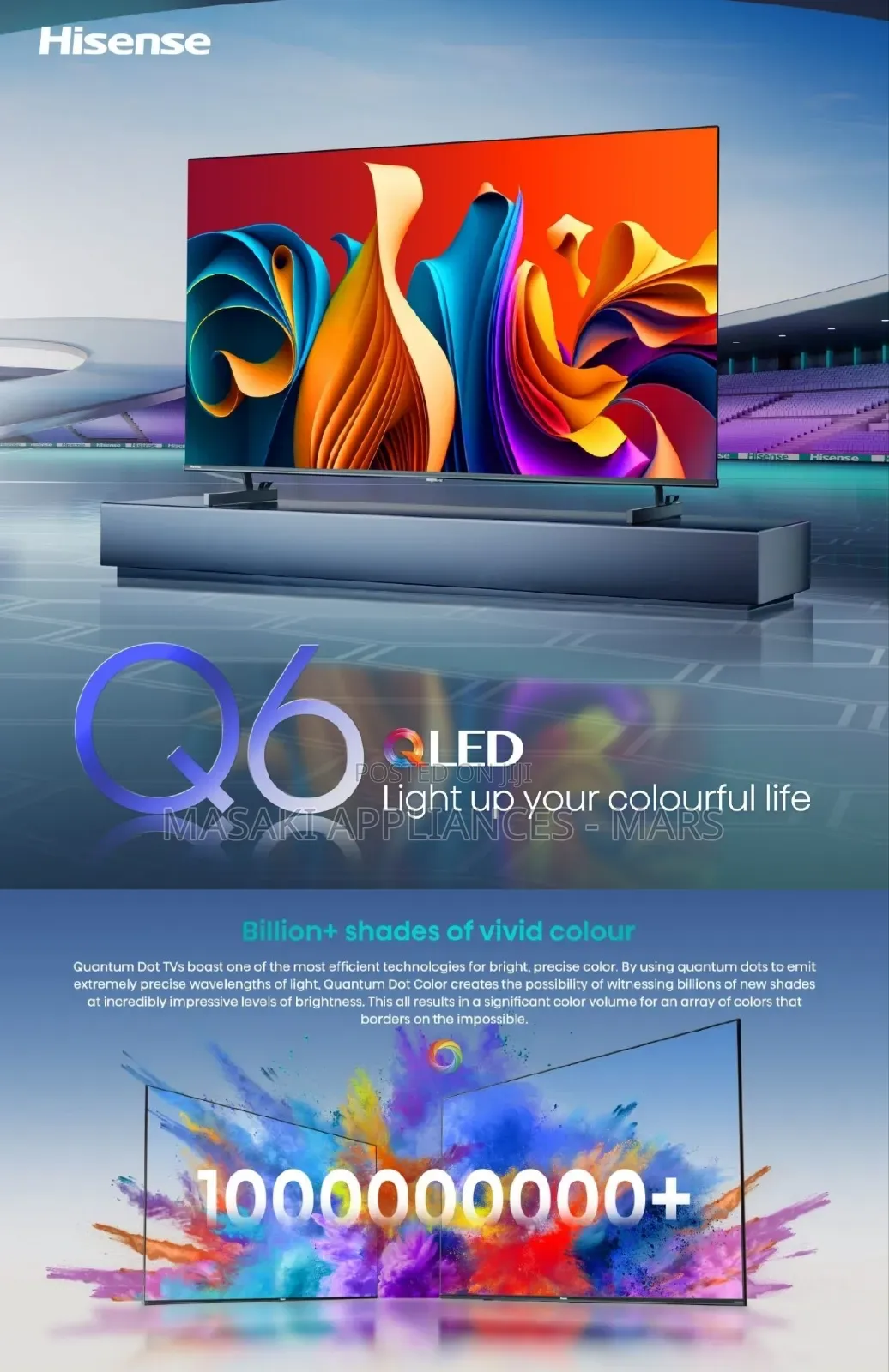 Brand New! Hisense 85" 85q6n Qled Vidaa 120hz Smart Tv