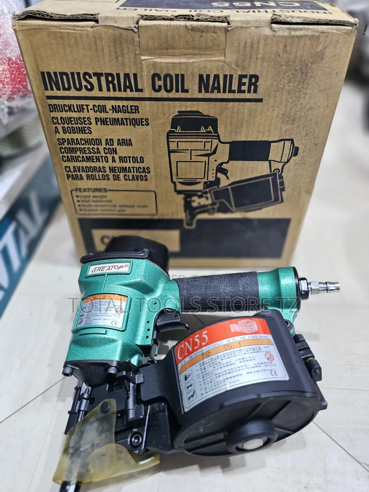 Greatop Cn55 Pneumatic Coil Nailer