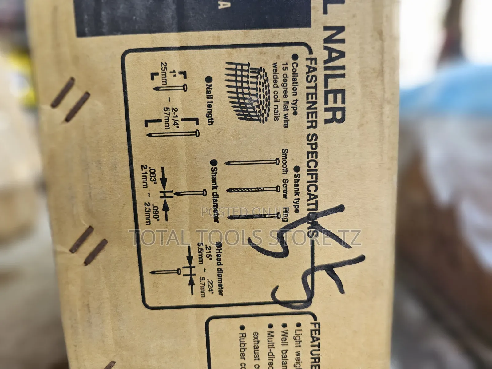 Greatop Cn55 Pneumatic Coil Nailer