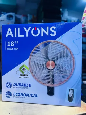 Best Design Ailyons Wall Fan With Remote Feni Ya Ukutani 18 Inch
