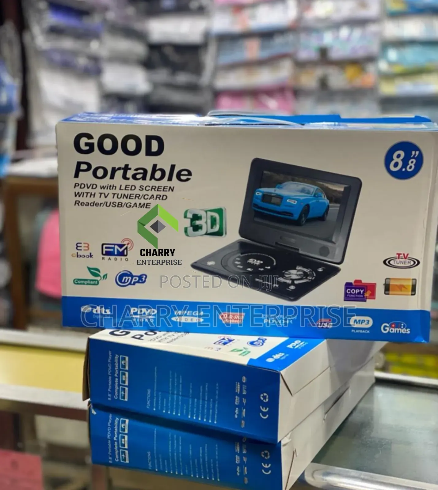 Good Portable Evd/ DVD Player 8.8 Inch for Home, Vehicle Etc