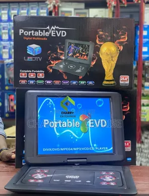 3d Led Tv Portable Evd/ DVD Player 25.8 Inch for Home, Vehicle Etc