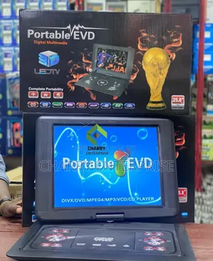 3d Led Tv Portable Evd/ DVD Player 25.8 Inch for Home, Vehicle Etc