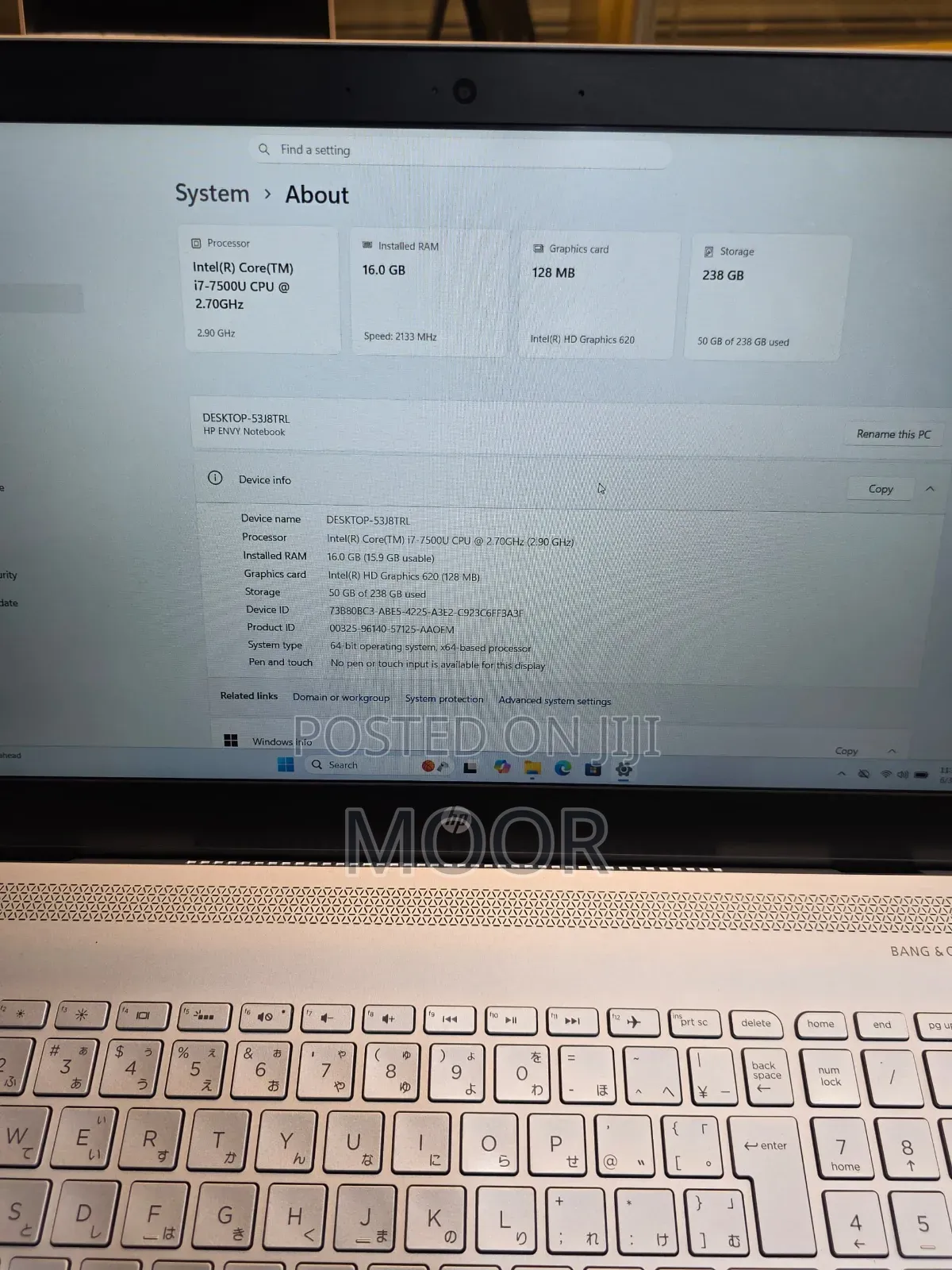 Laptop HP Envy 15 16GB Intel Core i7 SSD 256GB