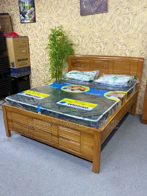 Mninga Wooden Bed 5×6 Strong Wood