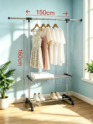 Garmet Rack With Wheels Extensible