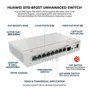 Huawei S110-8p2st Unmanaged Switch