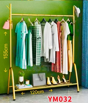Single Pole Heavy Duty Clothes Rack Steel