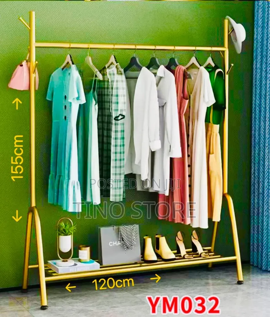 Single Pole Heavy Duty Clothes Rack Steel