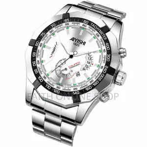 Aiyishi 1623 Luxury Stainless Steel Men's Quartz Chronograph Watch