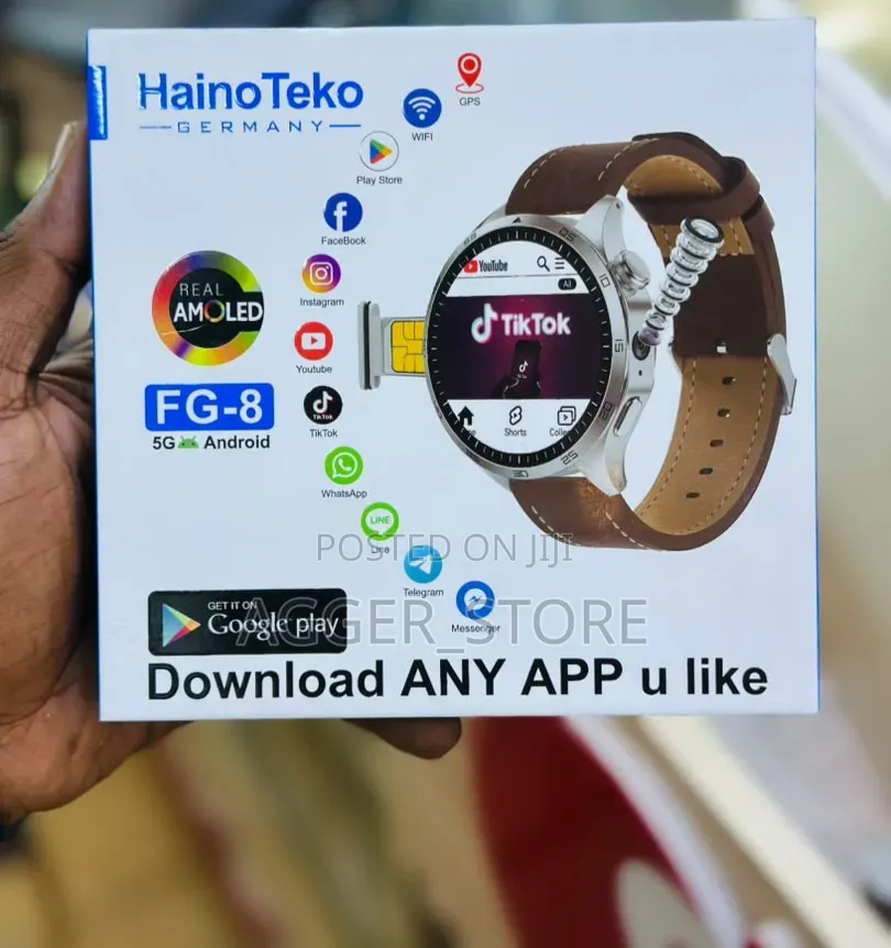 Haino Teko Fg-8 Android Simcard Smartwatch With Camera (4gb,64gb)+Gps