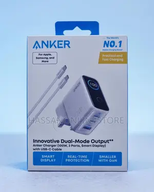 Anker Laptop and Multi-Device Charger 140w B2697kz1 + Free Cable