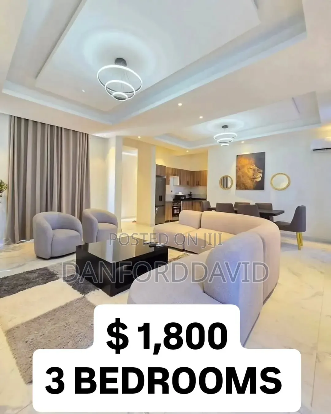 Furnished 3bdrm Apartment in Kahwa Real Estate, Mikocheni for rent
