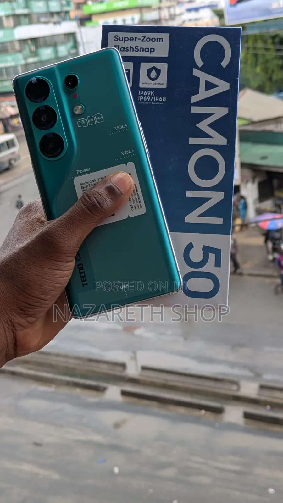 New Tecno Camon 50 256 GB Blue