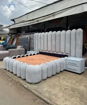 Simple Bubble Bed Design Size 5/6 Grey Color