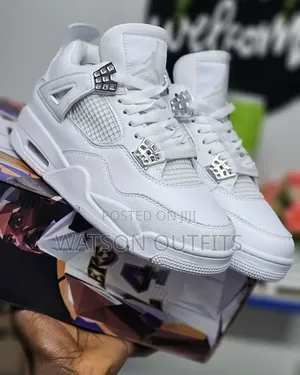 1 Colour White One Men's Leather Shoes or Sneakers Jordan Brand